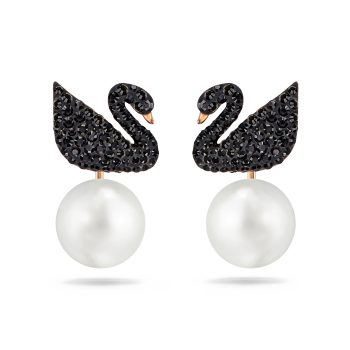 Iconic Swan Pierced Earrings Jacket