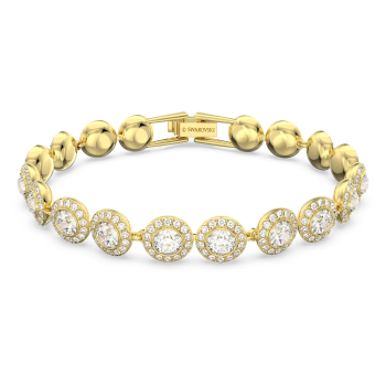 Angelic bracelet Round cut Pavé White Gold tone