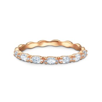 Vittore ring Marquise cut White Rose gold-tone plated