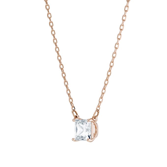 Attract Necklace Square Rose Gold Plated