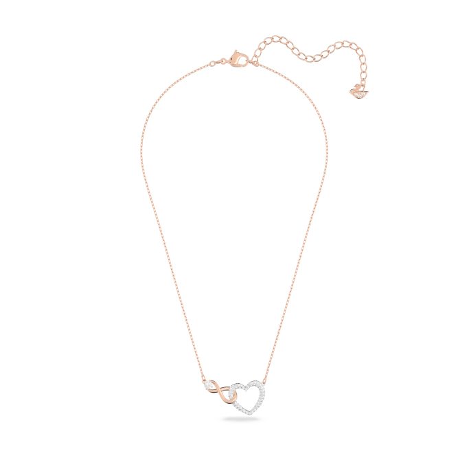 Swarovski Infinity Heart Necklace White Mixed