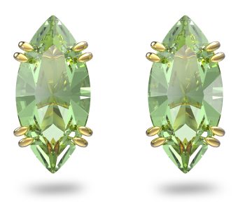 Gema stud earrings Green Gold-tone