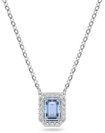 Millenia necklace Octagon cut Blue Rhodium
