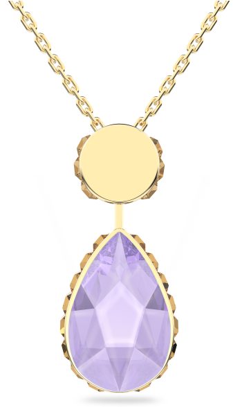 Orbita necklace Drop cut crystal Multicolored