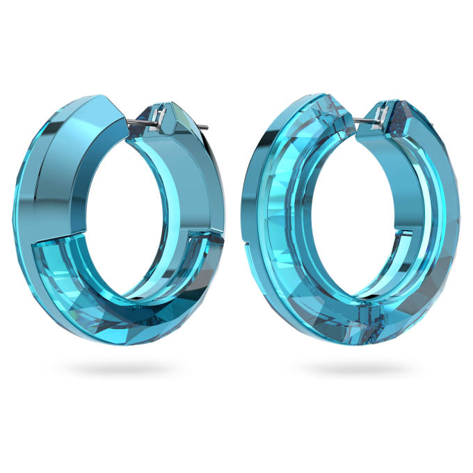 Lucent hoop earrings Blue
