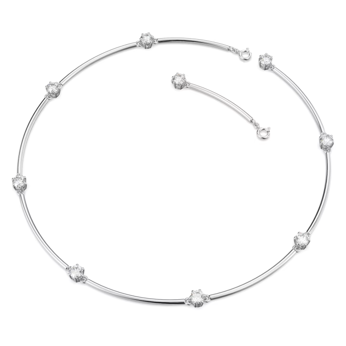 Constella necklace Round cut White Rhodium