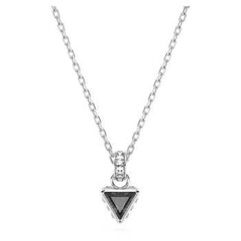 Stilla pendant Triangle cut Gray Rhodium plated
