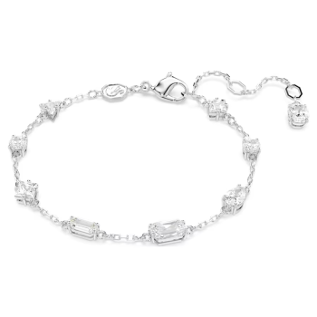 Mesmera bracelet Mixed cuts Scattered design White Rhodium plated