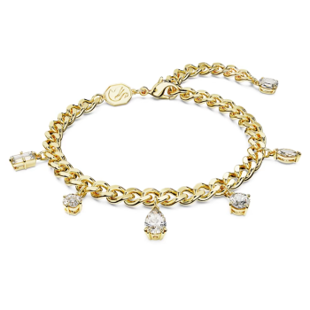 Dextera bracelet Mixed cuts White Gold-tone plated