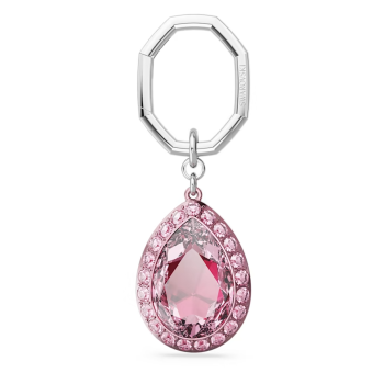 Key ring Pear cut Pink