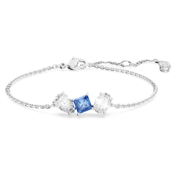 Mesmera bracelet Mixed cuts Blue Rhodium plated