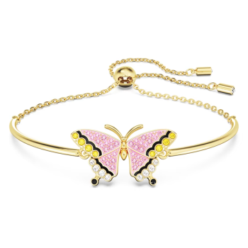 Idyllia bracelet Butterfly Multicolored Gold-tone plated
