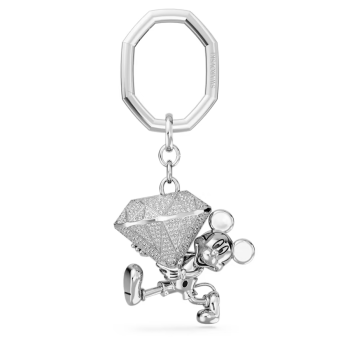 Disney Mickey Mouse key ring White Rhodium plated