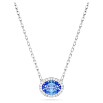 Constella necklace Oval cut Blue Rhodium plated