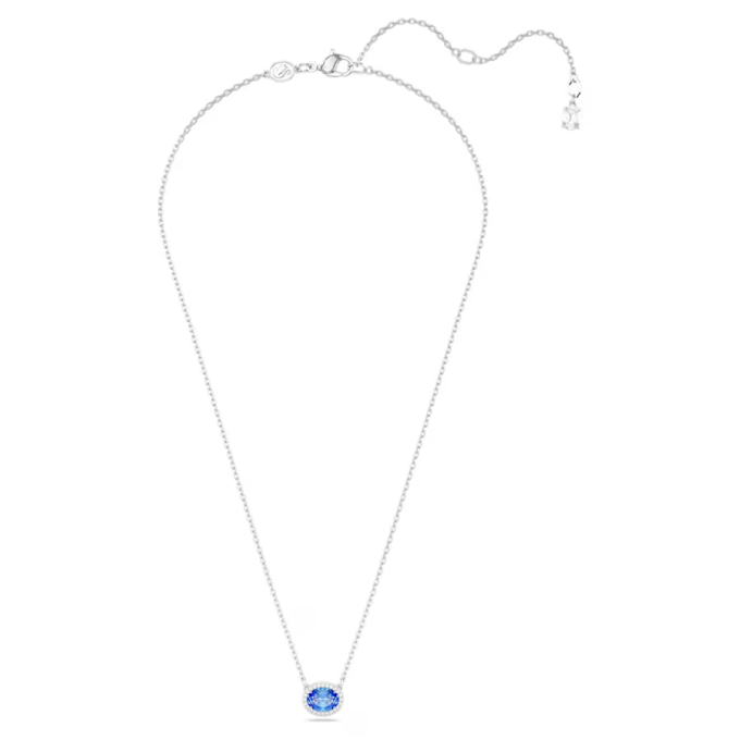 Constella necklace Oval cut Blue Rhodium plated