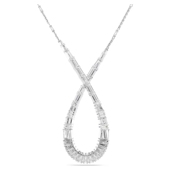 Hyperbola pendant Mixed cuts Infinity White Rhodium plated