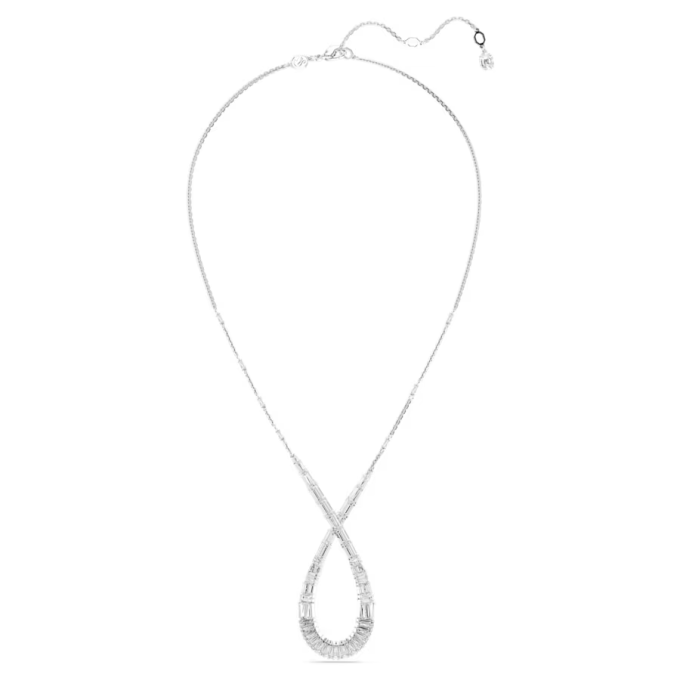 Hyperbola pendant Mixed cuts Infinity White Rhodium plated