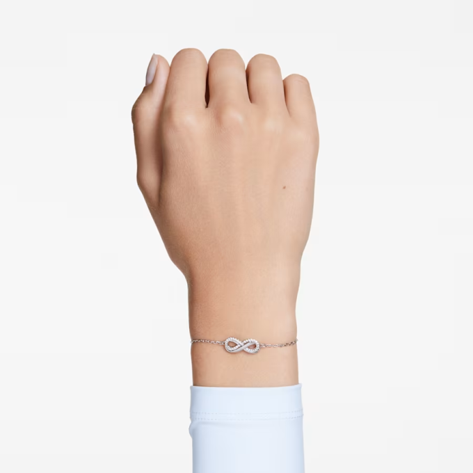 Hyperbola bracelet Infinity White Rhodium plated