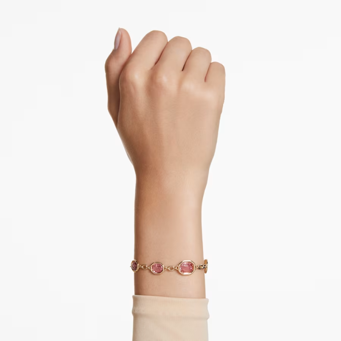 Imber bracelet Octagon cut Pink Gold-tone plated
