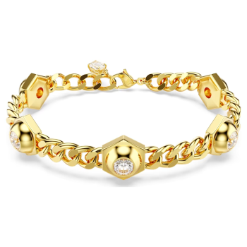 Numina bracelet Round cut White Gold-tone plated