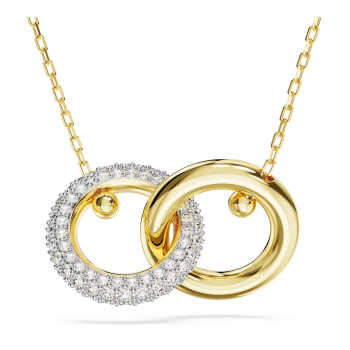 Dextera pendant Interlocking loop White Gold-tone plated
