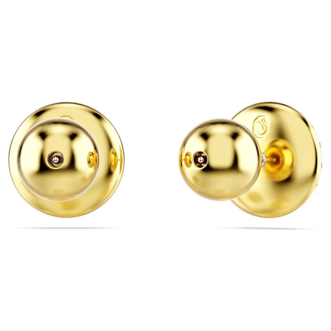 Meteora stud earrings White Gold-tone plated