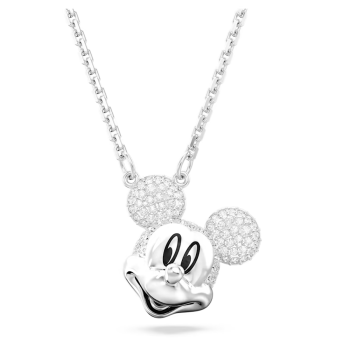 Disney Mickey Mouse pendant Head-shaped White Rhodium plated