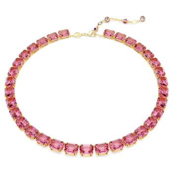 Millenia necklace Octagon cut Pink Gold-tone plated