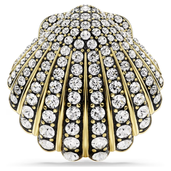 Idyllia brooch Shell White Gold-tone plated
